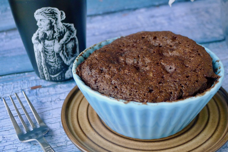 Mokka mug cake, koolhydraatarm en glutenvrij recept - lekker genieten begint bij Con-serveert.nl