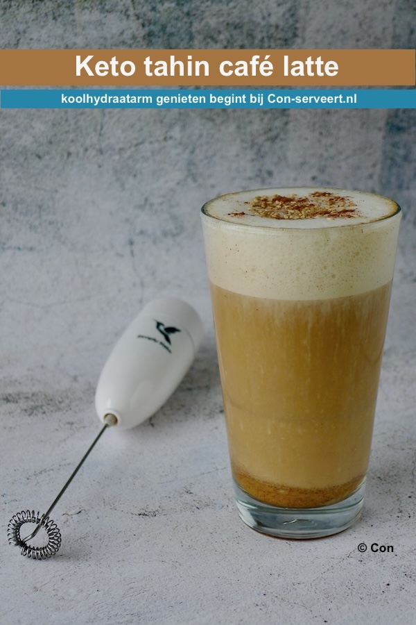 Tahin café latte, keto recept - lekker genieten begint bij Con-serveert.nl